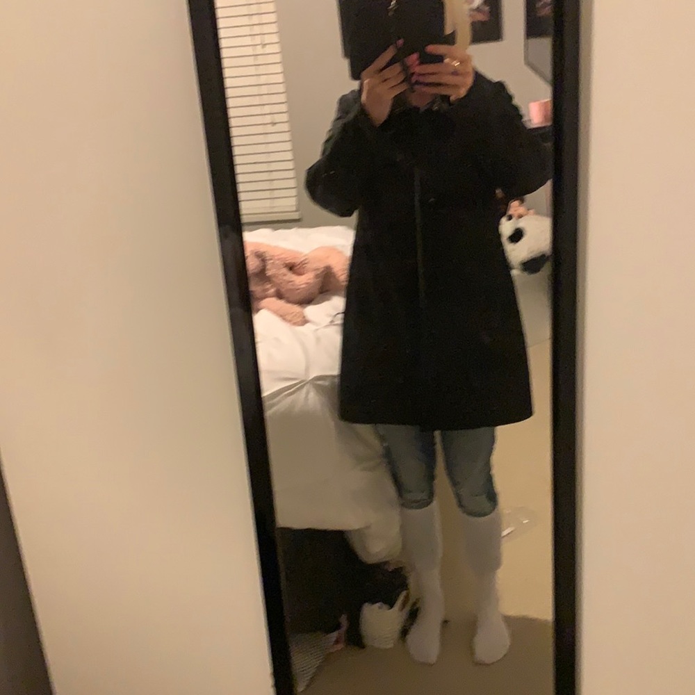 Black waterproof rain jacket good condition